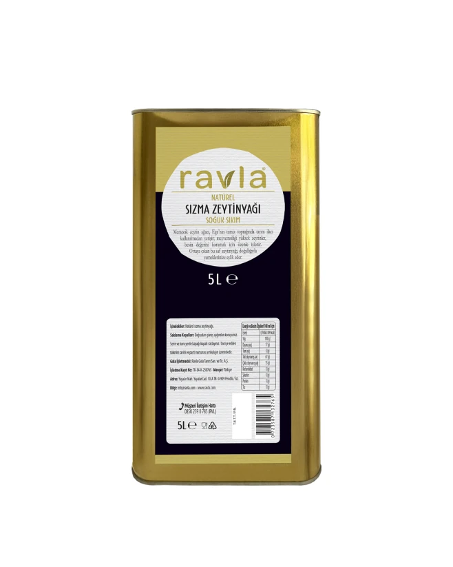 Ravla Naturel Sızma Zeytinyağı - 5L