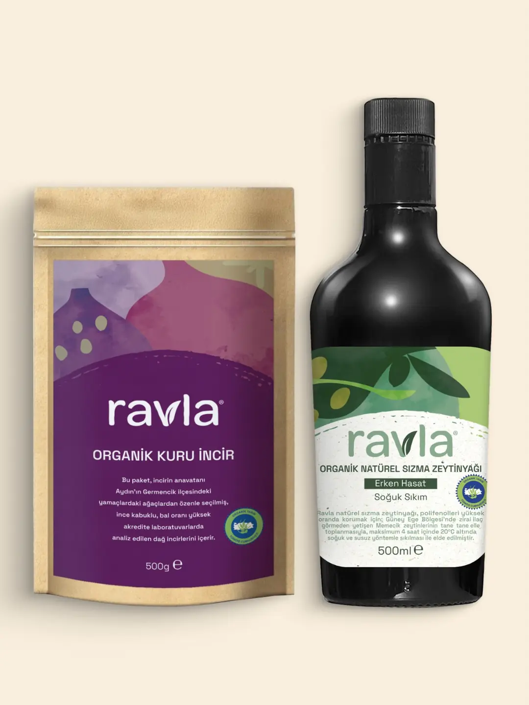 Ravviva serum 本日限定値引き 2'li Ürün - Ravla Organik Erken Hasat Zeytinyağı – İçimlik 500 ml