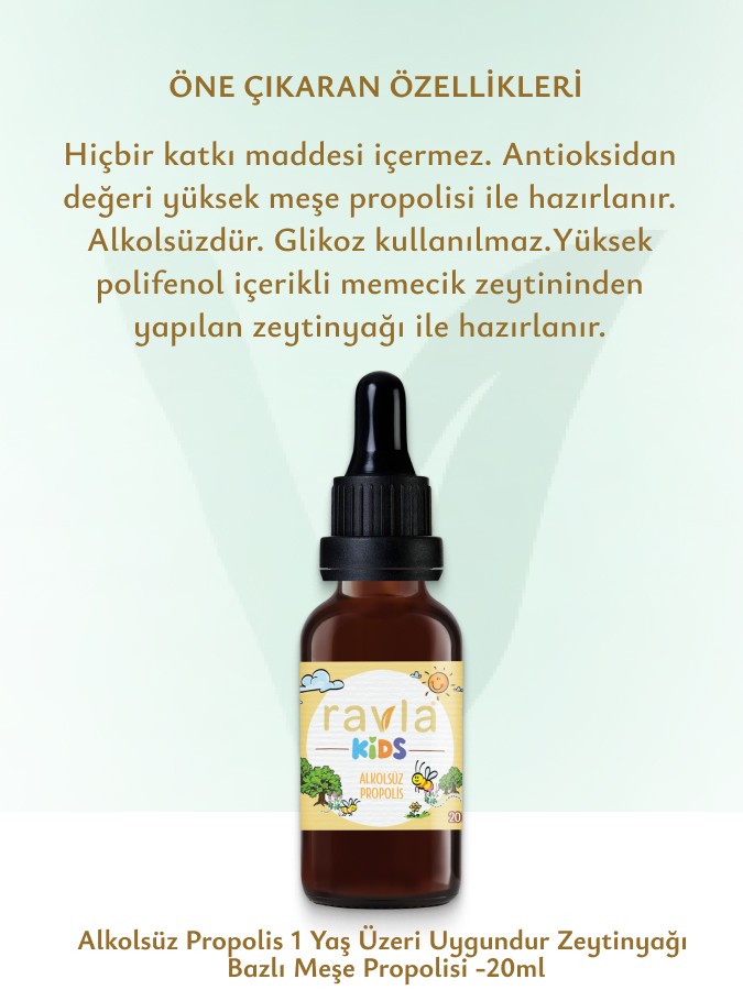 3'lü Ürün - Ravla Kids Alkolsüz Propolis 20ml