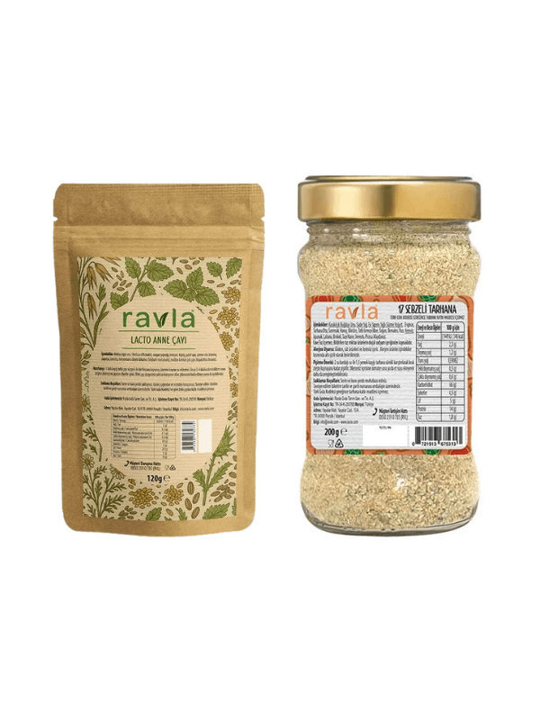 2'li Ürün - Ravla Lacto Anne Çayı - 120g / Ravla 17 Sebzeli Tarhana - 200g