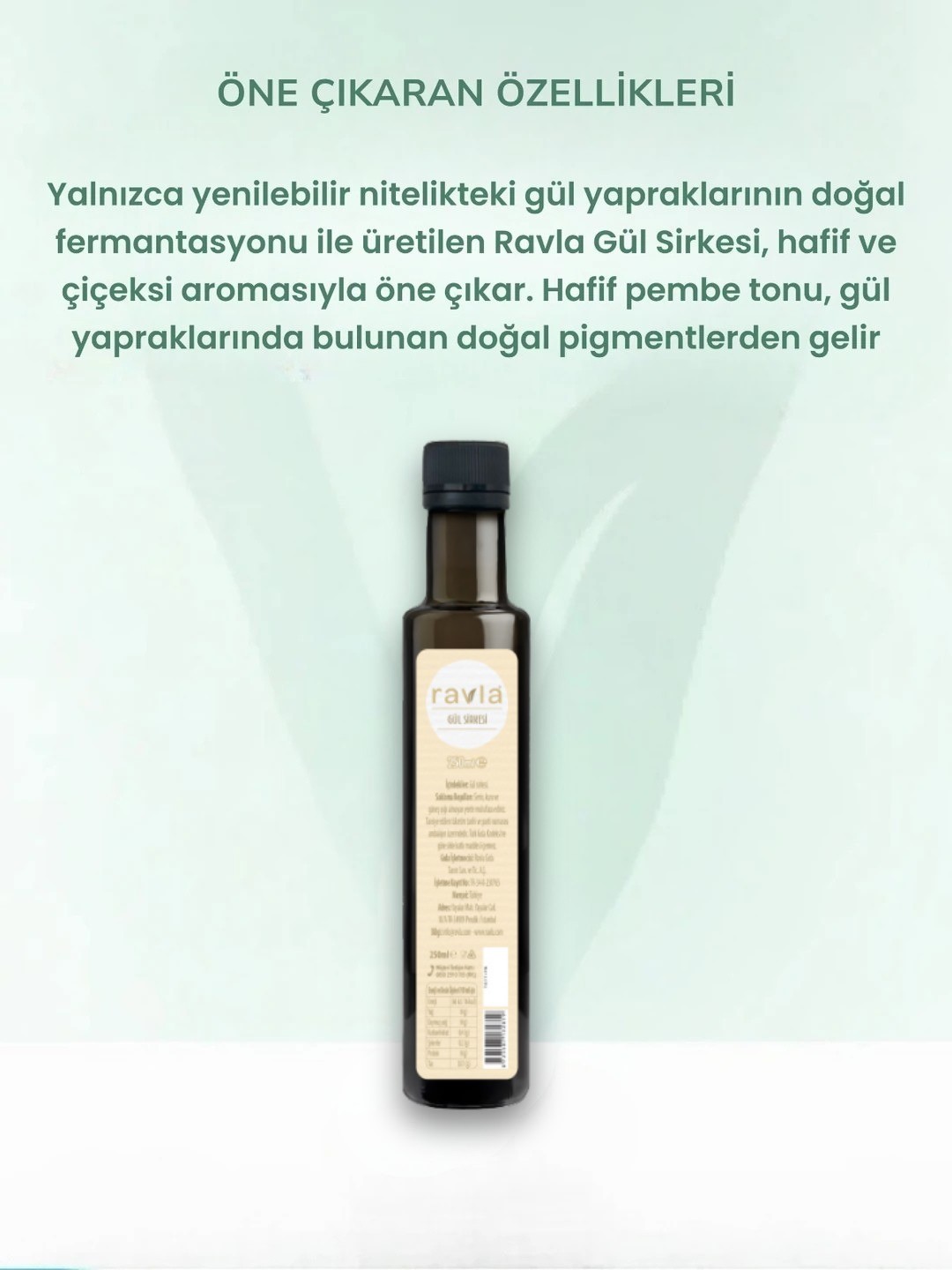 Ravla Gül Sirkesi - 250ml