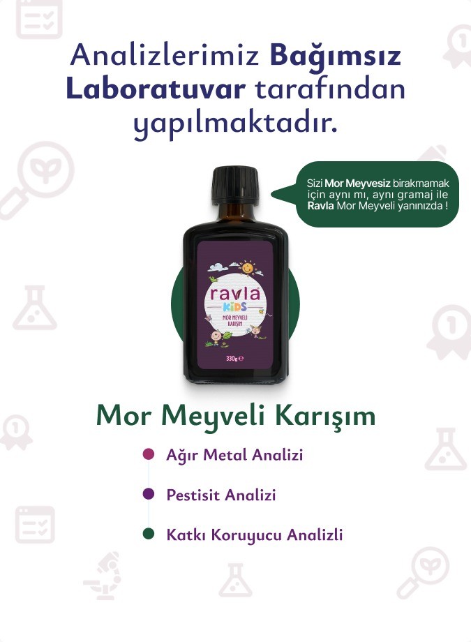 Ravla Kids Mor Meyveli Karışım - 330g