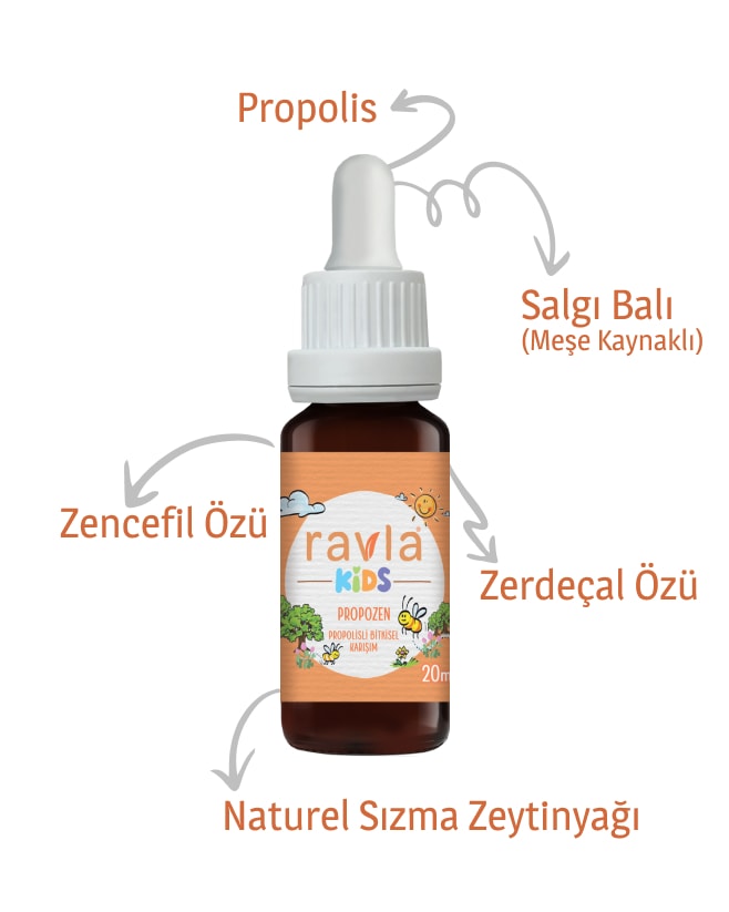 Ravla Kids Propozen Propolisli Bitkisel Karışım - 20ml
