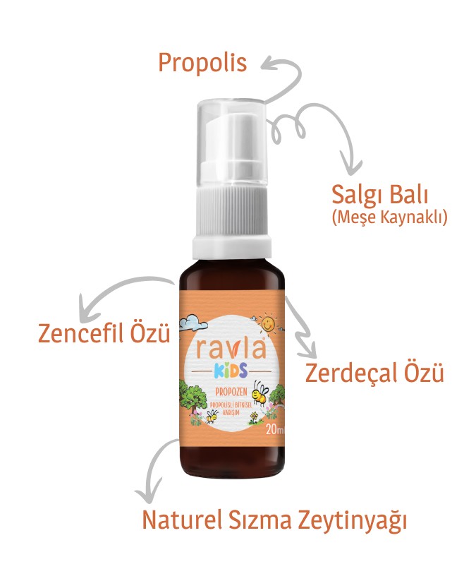 Ravla Kids Propozen Propolisli Bitkisel Karışım - 20ml