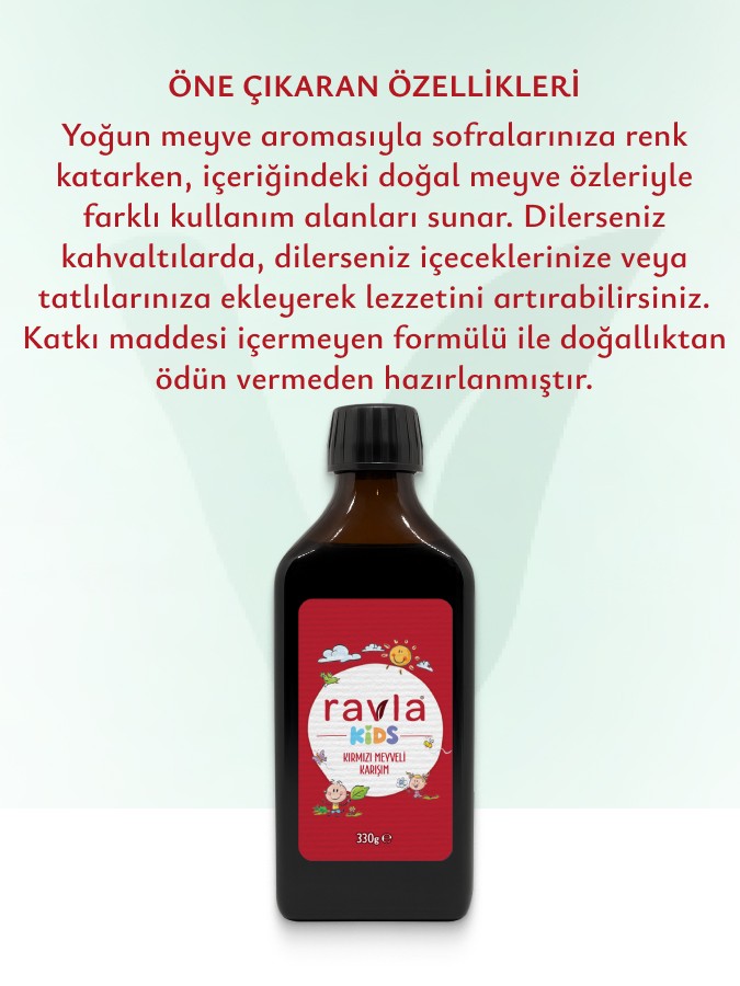 Ravla Kids Kırmızı Meyveli Karışım - 330g