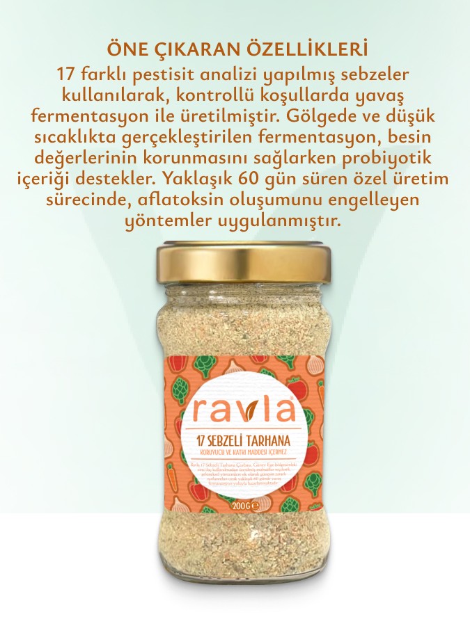3'lü Ürün - Ravla 17 Sebzeli Tarhana 200g