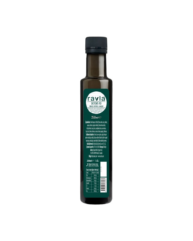 Ravla Detoks-10 Sirkeli Bitkisel İçecek - 250ml 