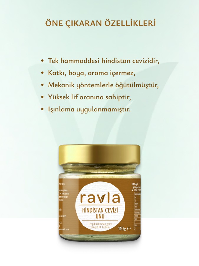 Ravla Hindistan Cevizi Unu - 110g 