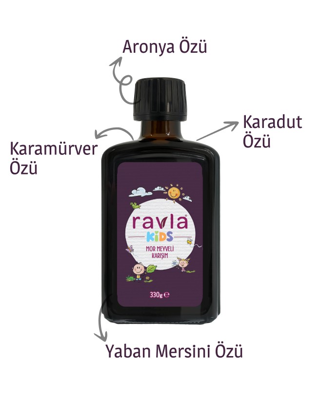 Ravla Kids Mor Meyveli Karışım - 330g