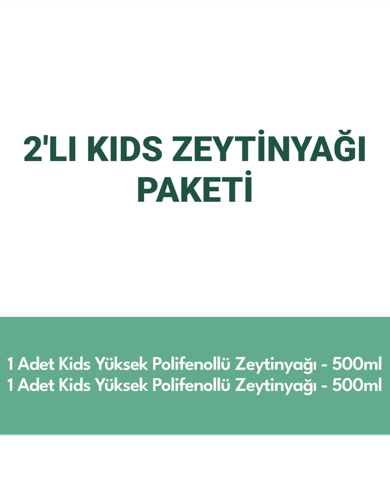 2'li Ürün - Ravla Kids Yüksek Polifenollü Organik Naturel Sızma Zeytinyağı - 500ml