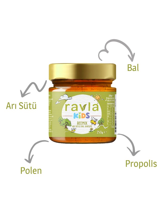 Ravla Kids Beemix Arı Sütlü Bal Karışımı - 250g