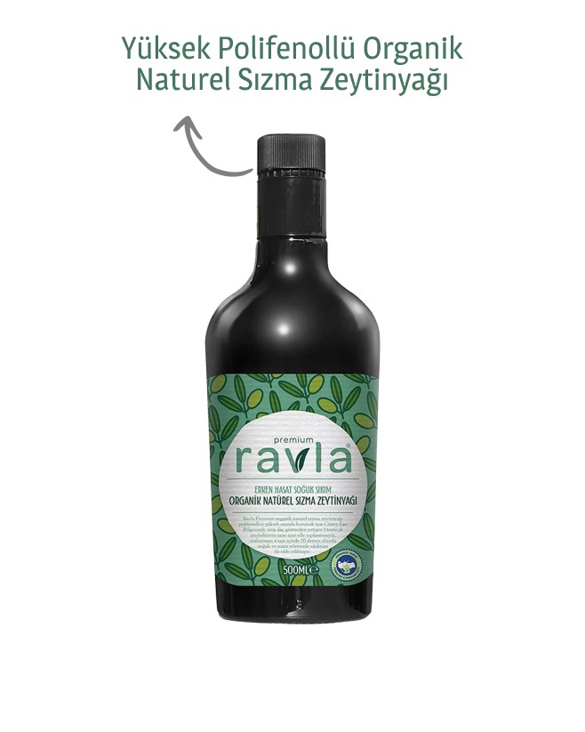 2'li Ürün - Ravla Enginar Sirkesi - 250ml / Ravla Yüksek Polifenollü Organik Naturel Sızma Zeytinyağı - 500ml