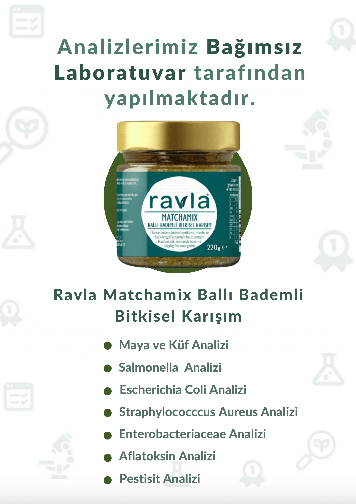 Ravla Matchamix Ballı Bademli Bitkisel Karışım - 220g