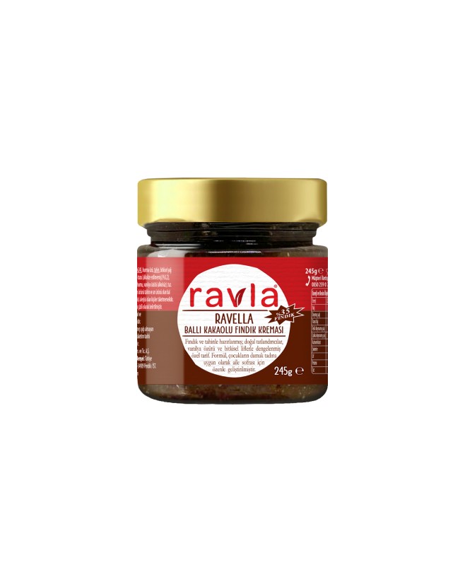 Ravella Ballı Kakaolu Fındık Kreması - 245g