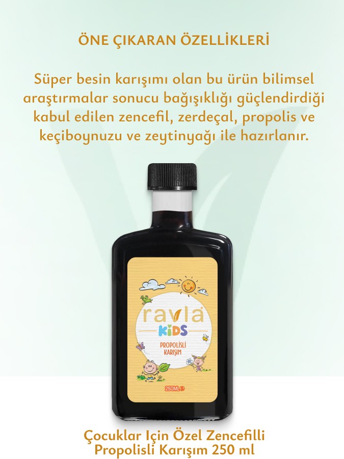 Çocuklar Için Özel Zencefilli Propolisli (Hmf Analizli) -250ml