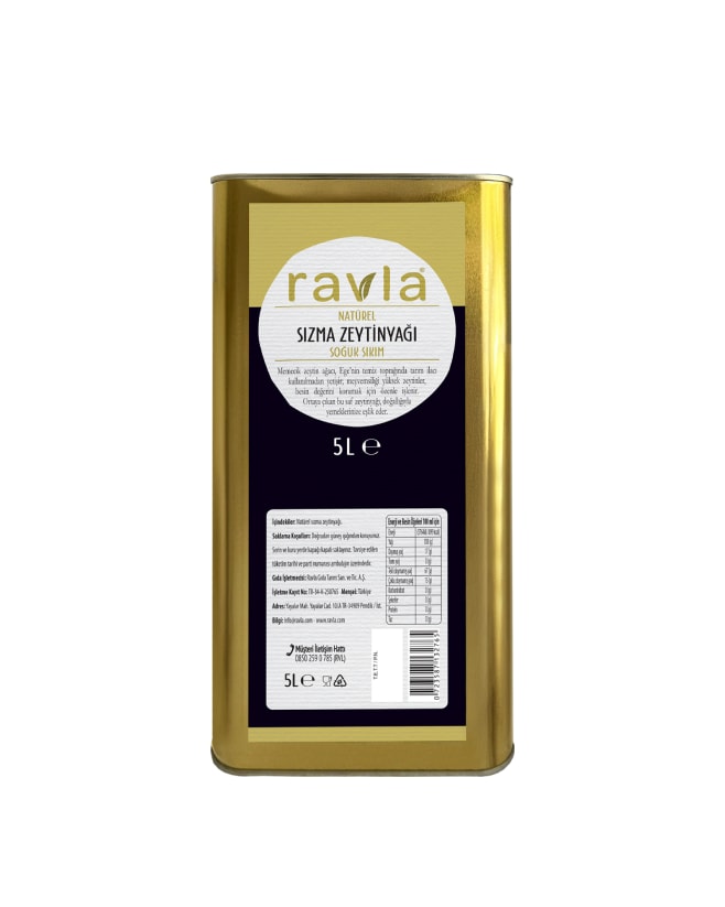 Ravla Naturel Sızma Zeytinyağı 5L