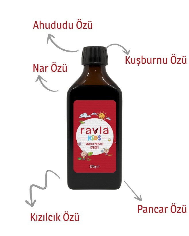 Ravla Kids Kırmızı Meyveli Karışım - 330g
