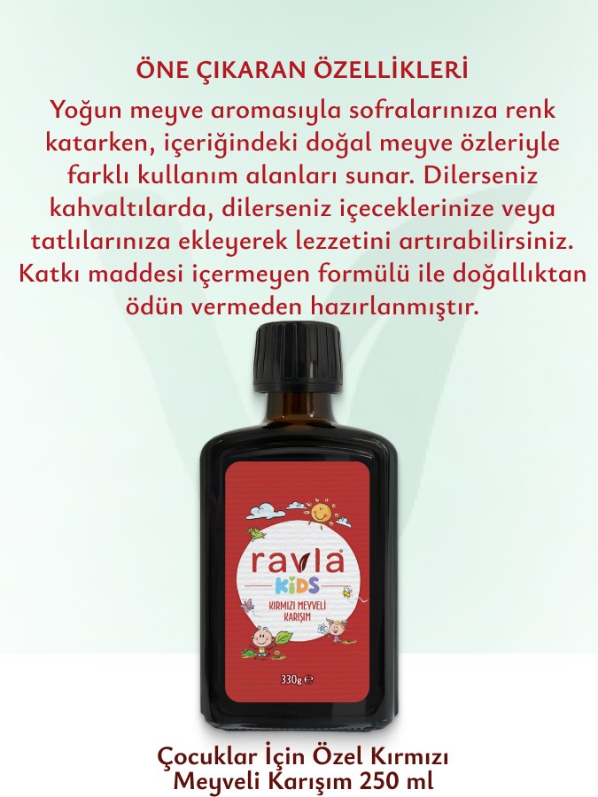 Ravla Kids Kırmızı Meyveli Karışım - 330g