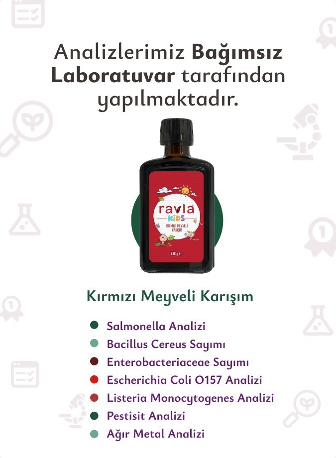 Ravla Kids Kırmızı Meyveli Karışım - 330g