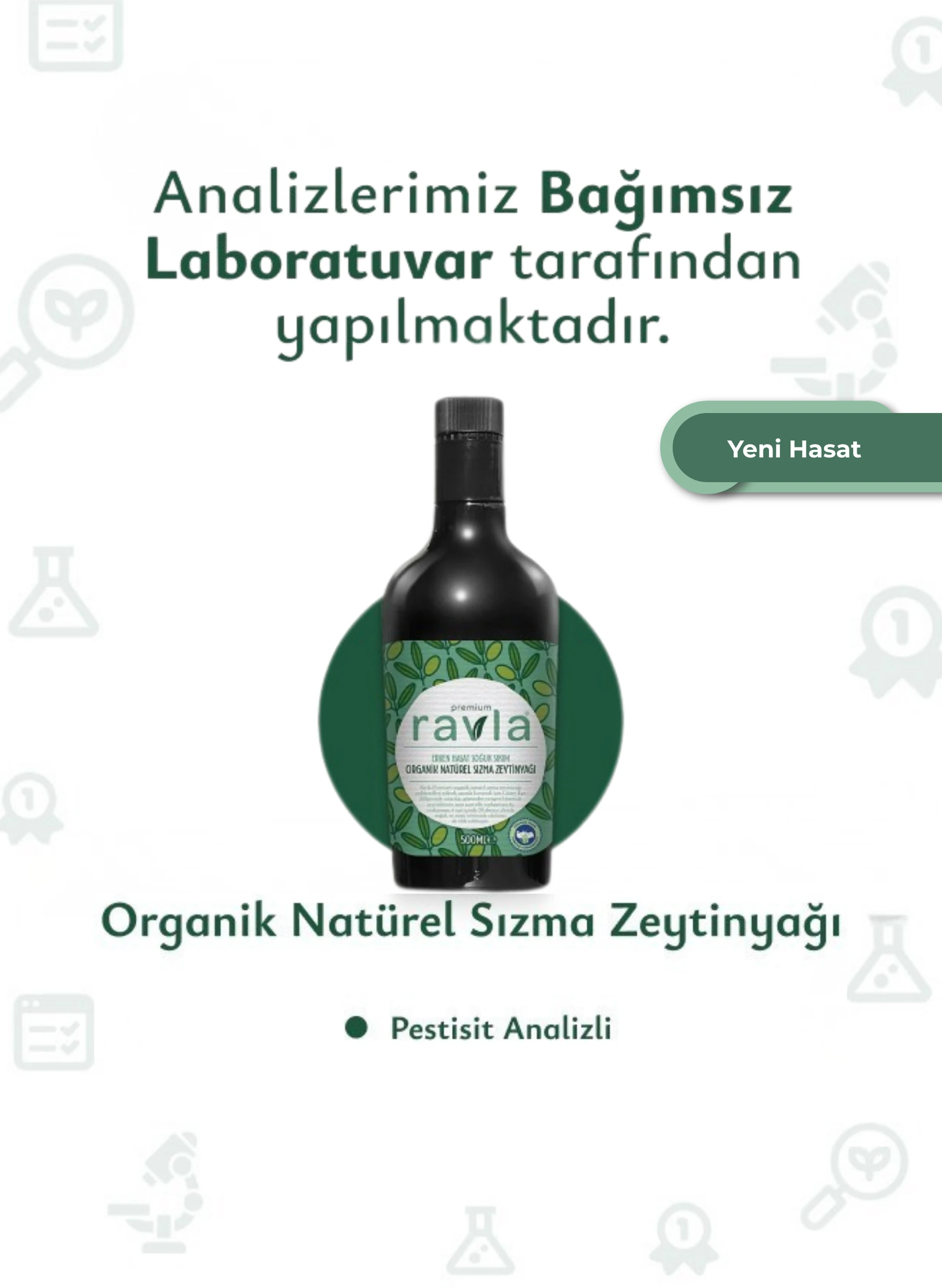 Ravla High Polyphenol Organic Extra Virgin Olive Oil - 500ml
