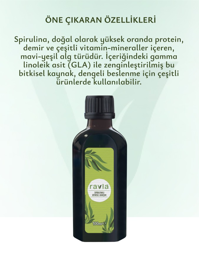 Ravla Spirulina Bitkisel Karışım - 100ml