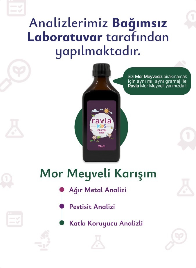 Ravla Kids Mor Meyveli Karışım - 330g