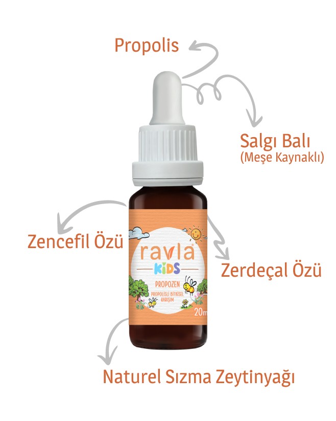 Ravla Kids Propozen Propolisli Bitkisel Karışım - 20ml