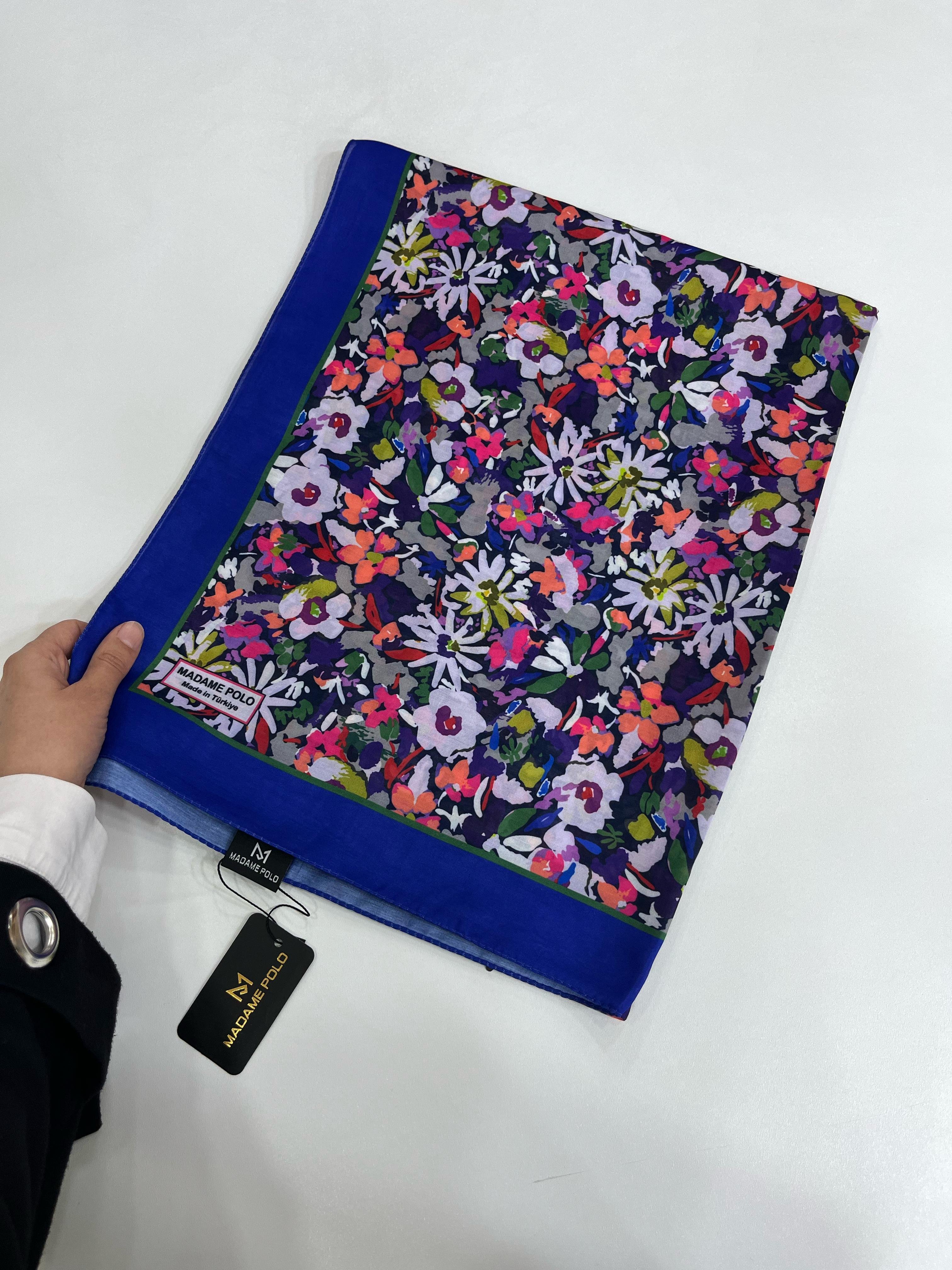 Madame Polo Desenli Soft Şal