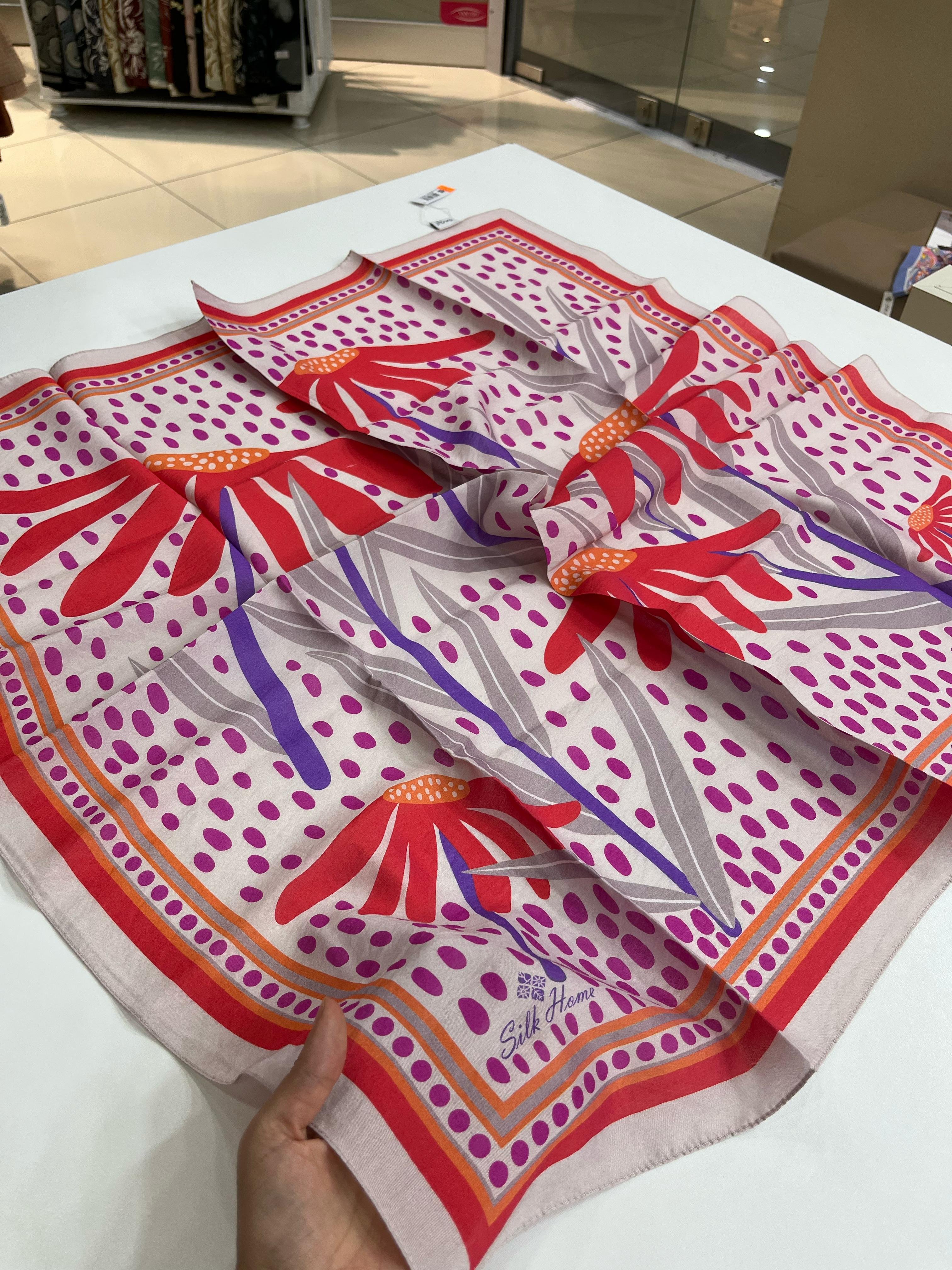 Silk Home Desenli Eşarp
