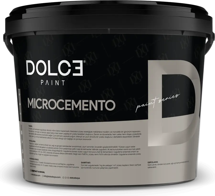 Dolce Microcemento — astarsız mikro beton kaplama
