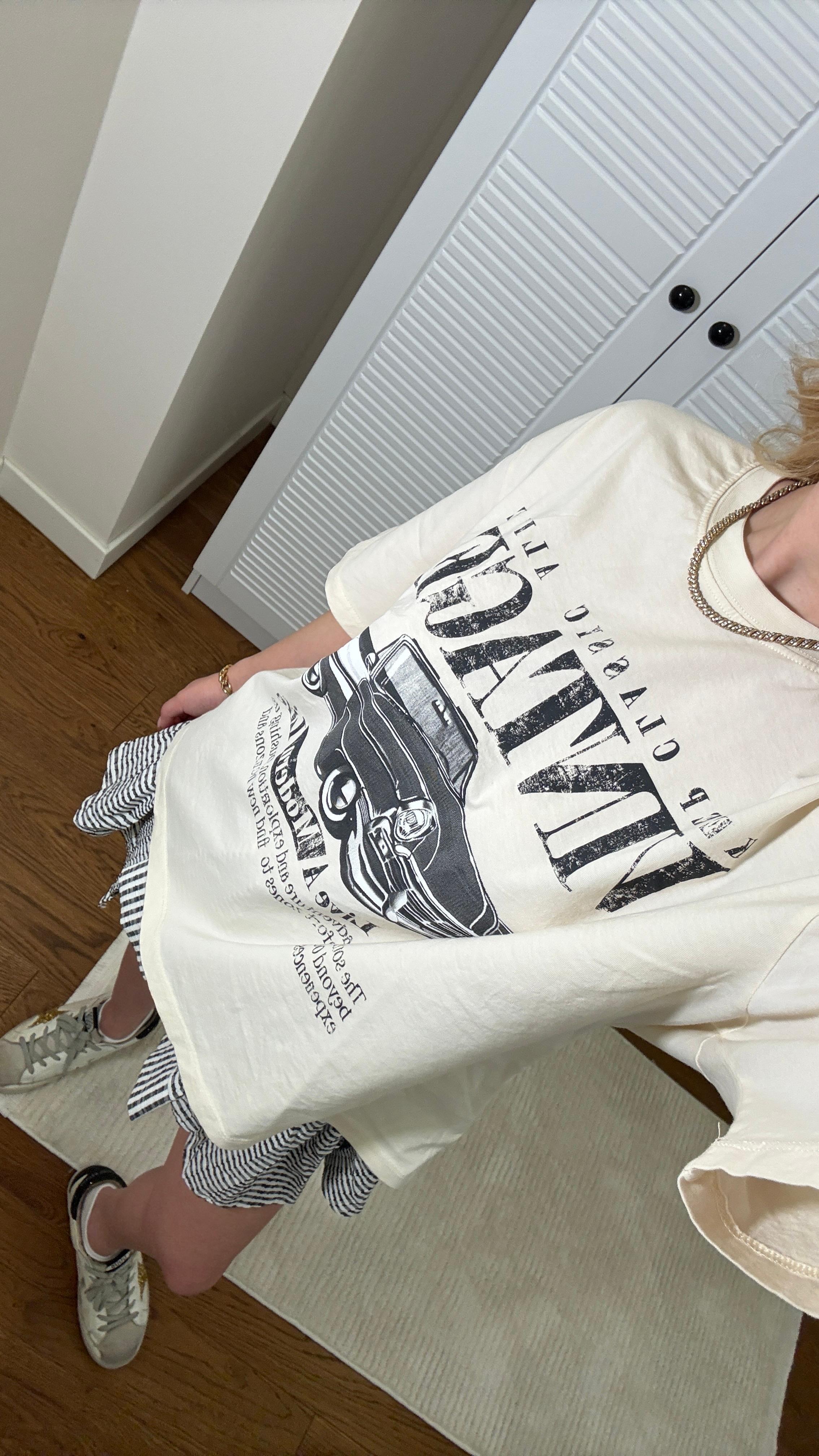 VINTAGE YAZILI T-SHIRT