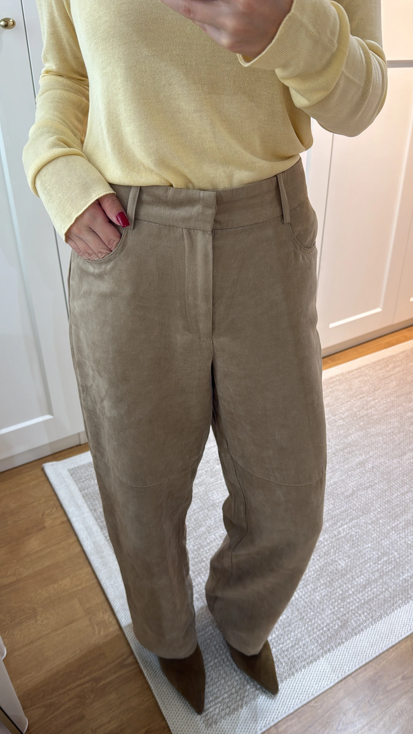 SÜET BAGGY PANTOLON