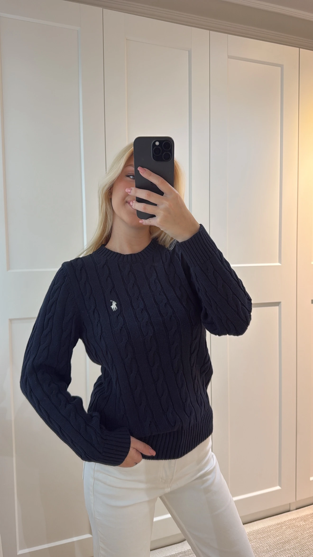 MARKA MODEL BİSİKLET YAKA KAZAK-LACİVERT