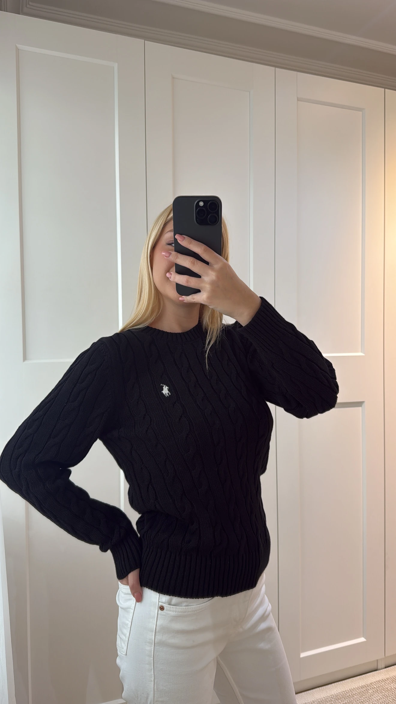 MARKA MODEL BİSİKLET YAKA KAZAK-SİYAH