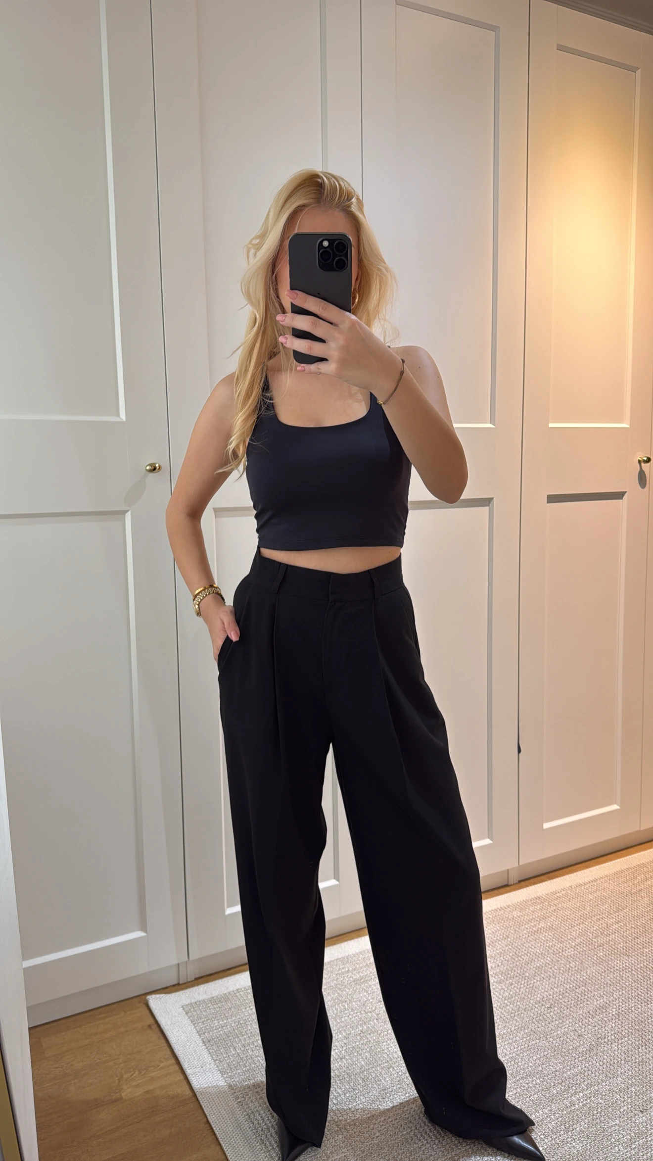 KUMAŞ YÜKSEK BEL PALAZZO PANTALON