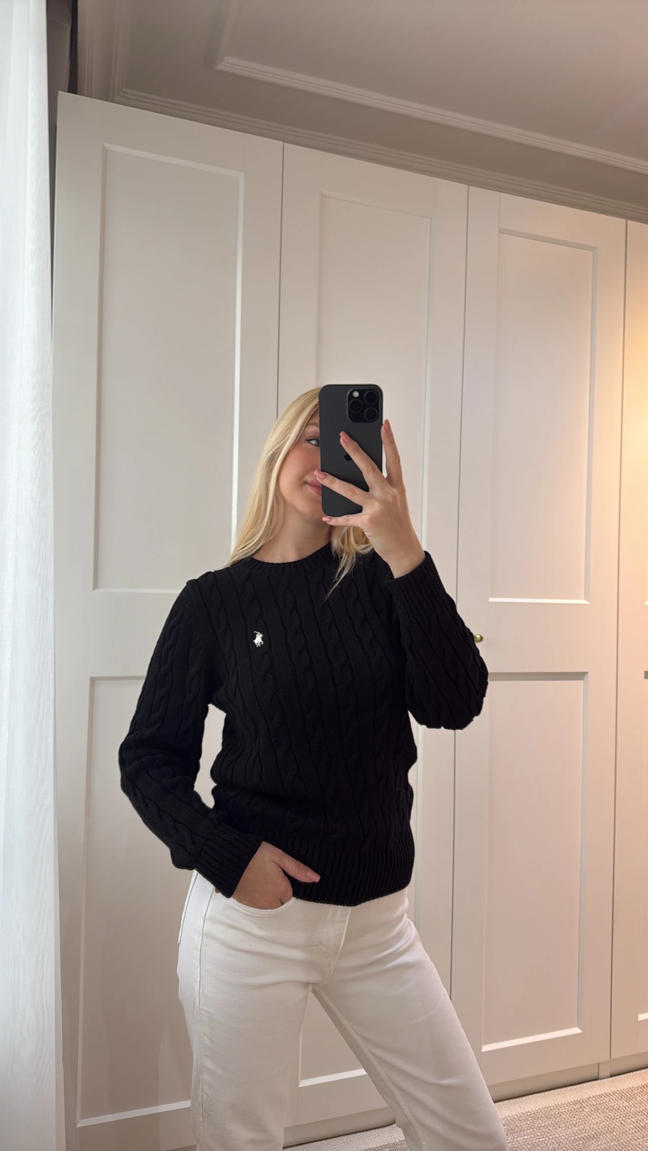 MARKA MODEL BİSİKLET YAKA KAZAK-SİYAH