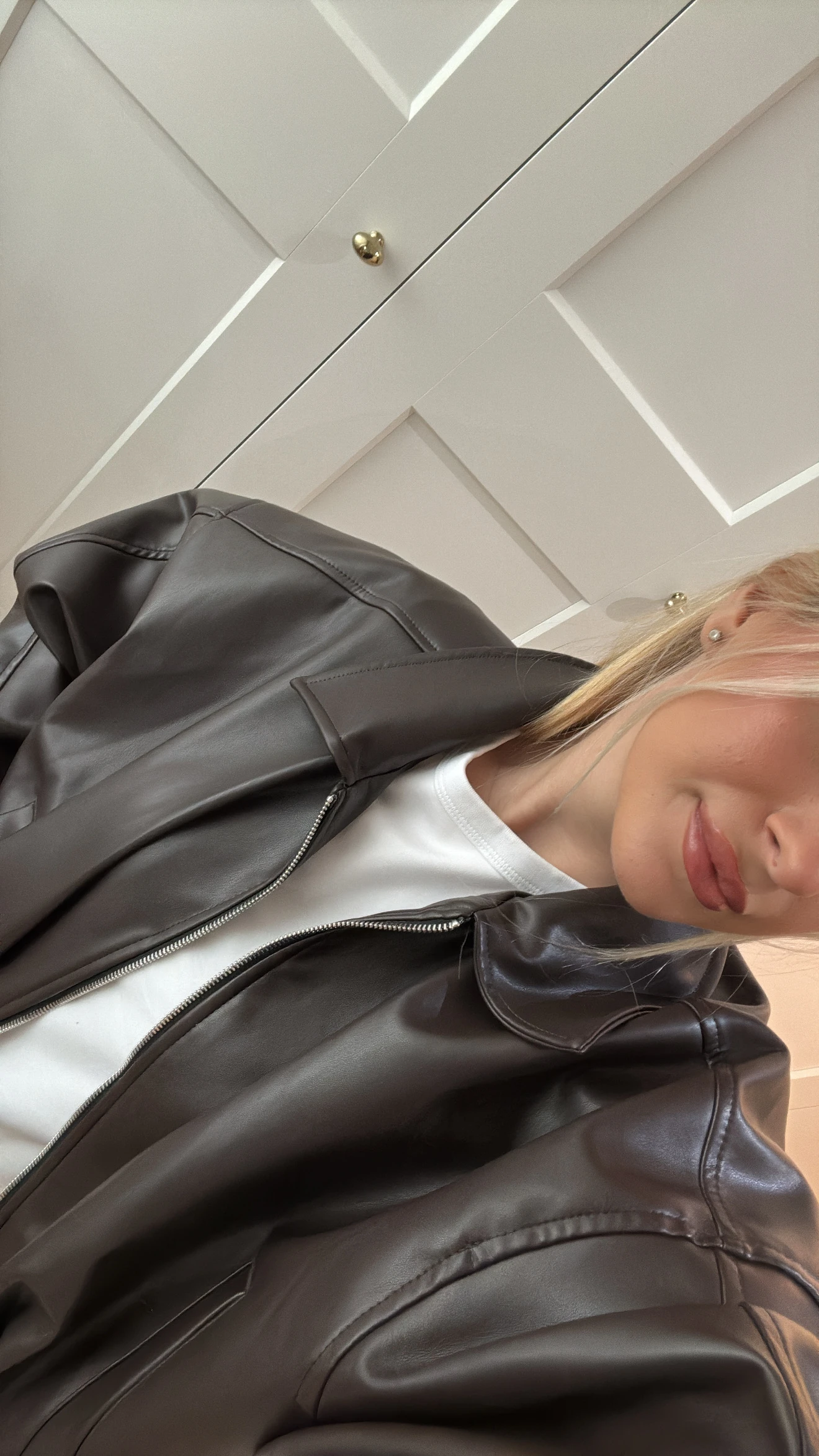 ACI KAHVE DERİ CEKET