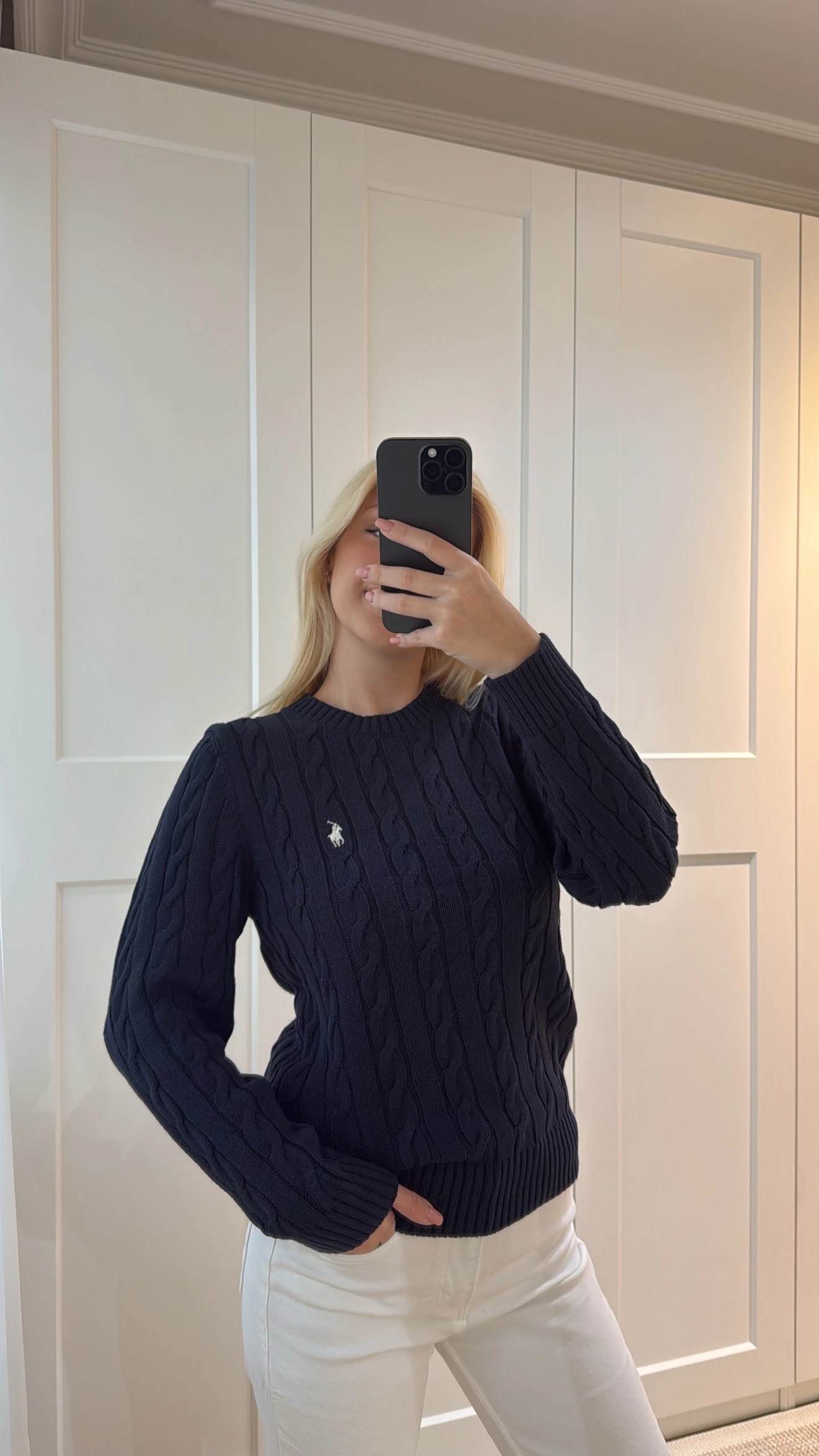 MARKA MODEL BİSİKLET YAKA KAZAK-LACİVERT