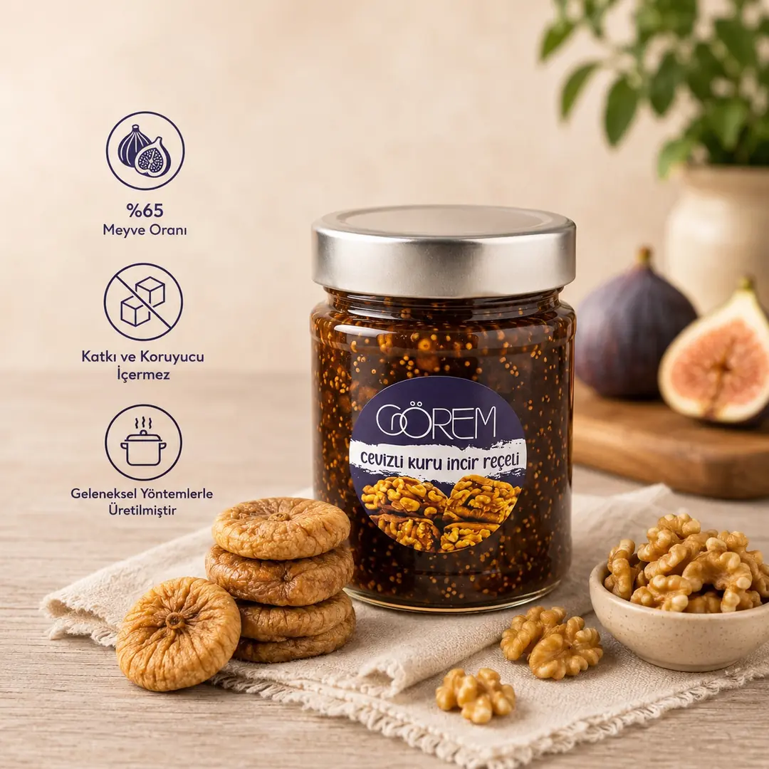 Cevizli Kuru İncir Reçeli 370 gr.