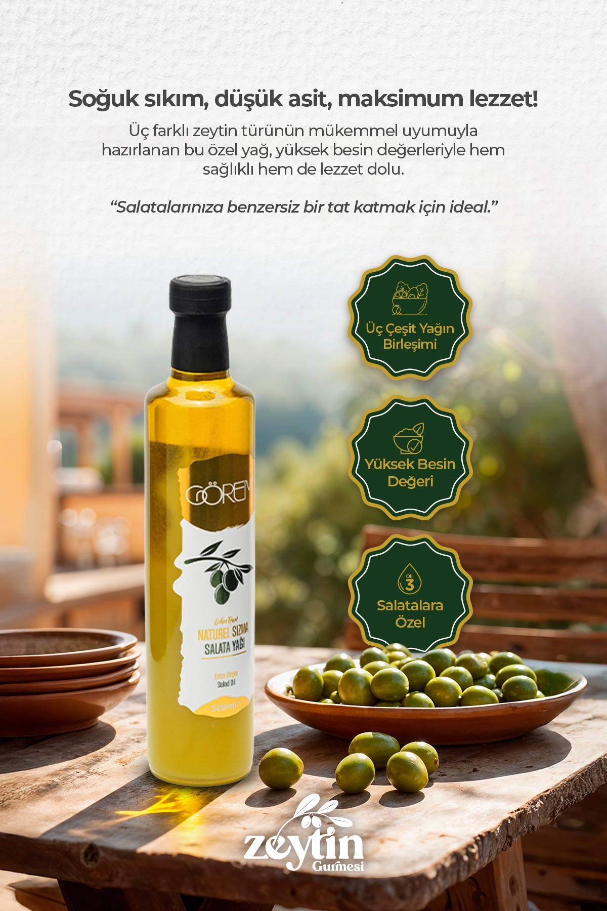 Özel Harman Salata Yağı 500 ml.