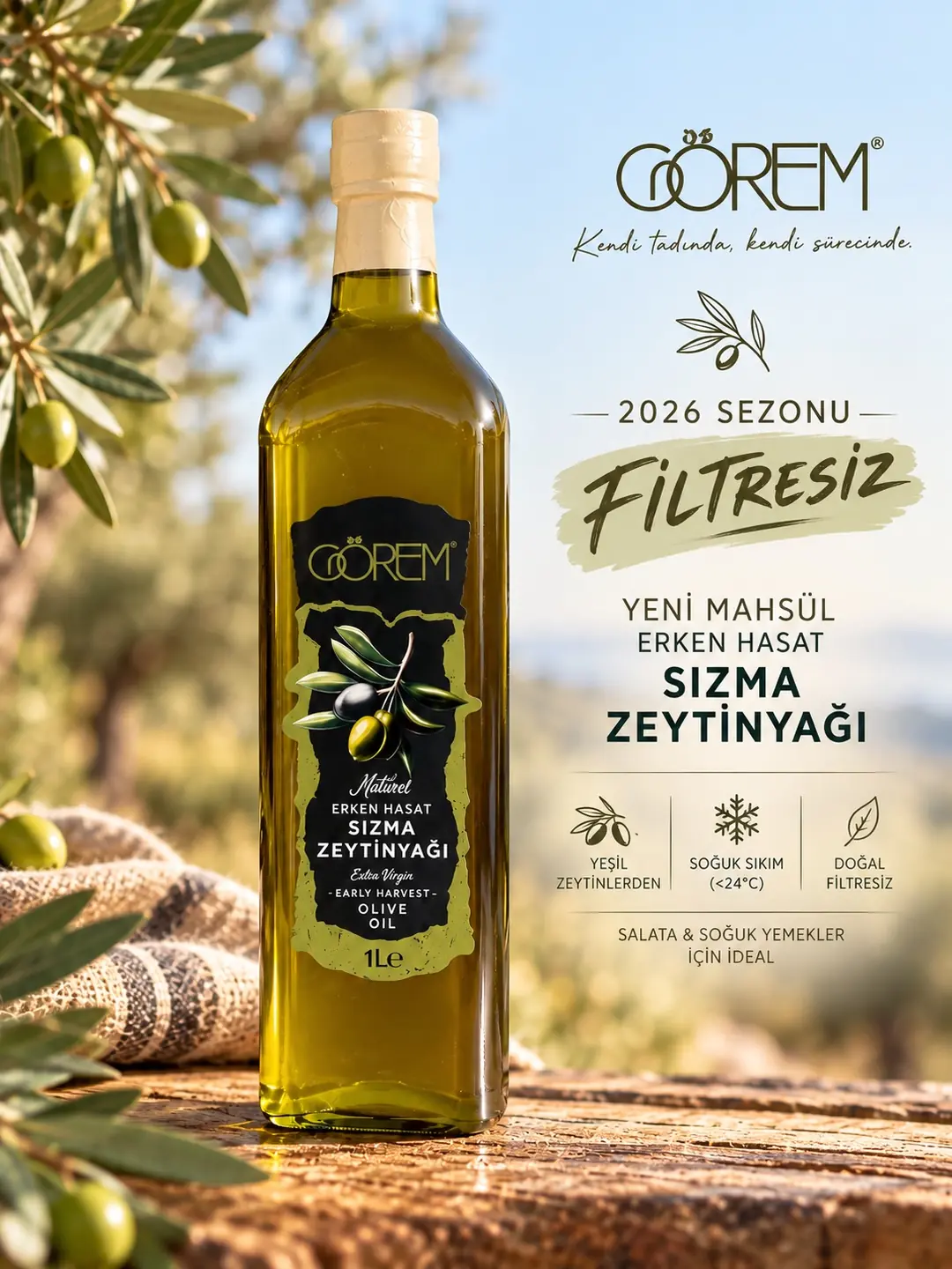 Mahsul Filtresiz Erken Hasat Zeytinyağı 1 Lt