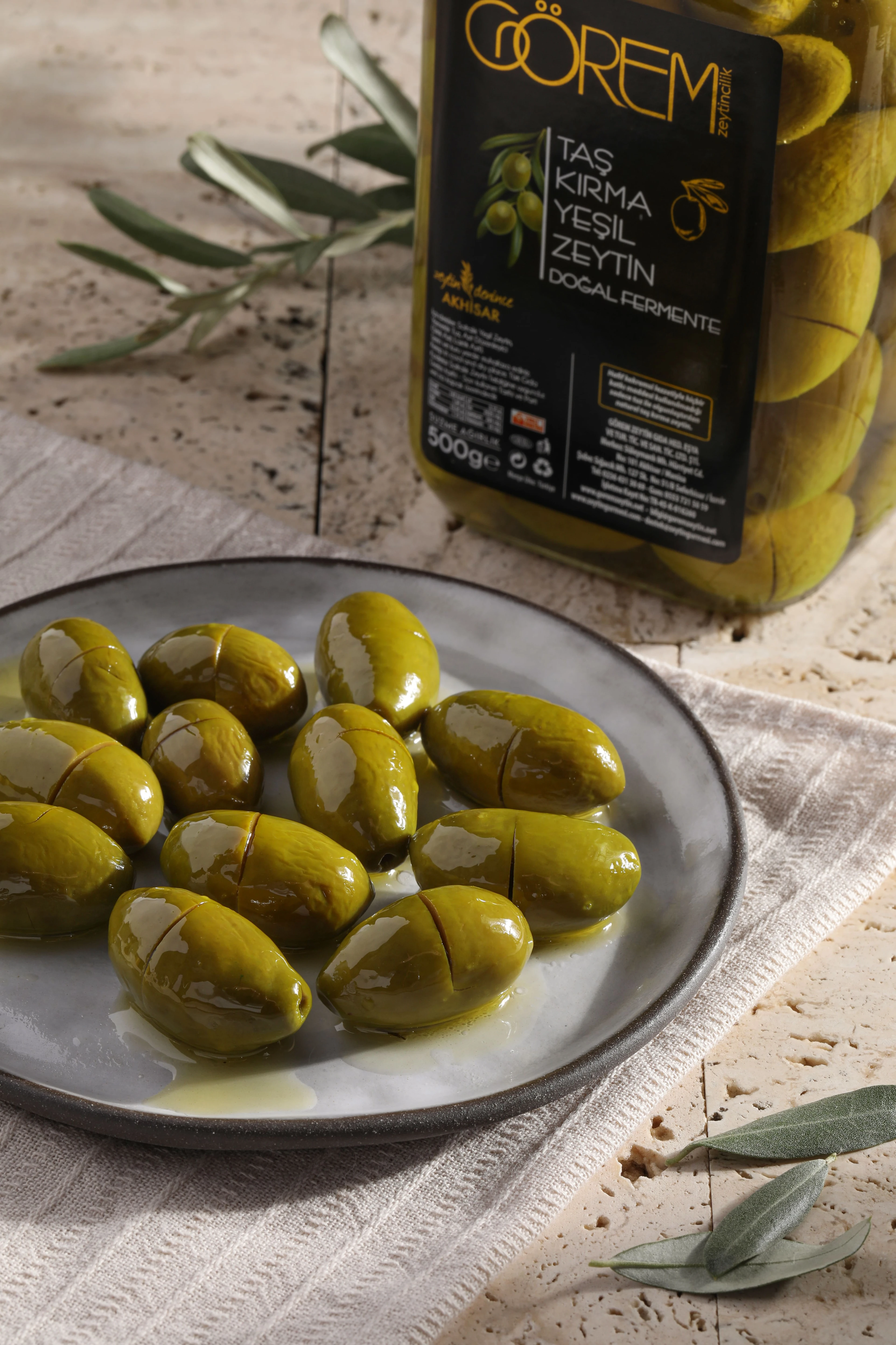 Kalamata Çekiçte Yeşil Zeytin 500 gr.