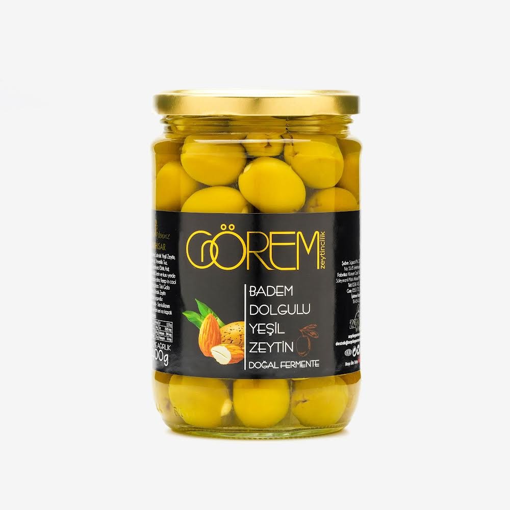 Badem Dolgulu Yeşil Zeytin 400 gr.