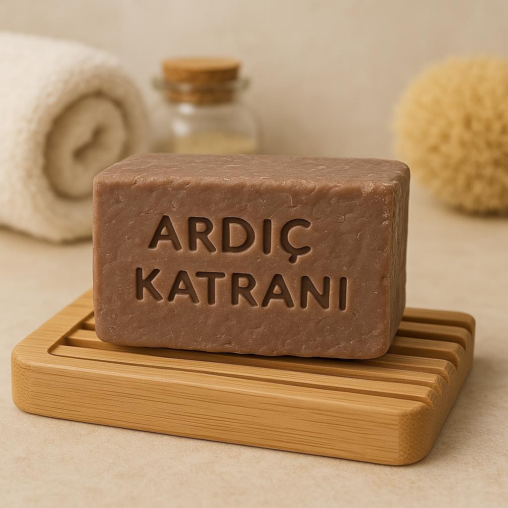 Ardıç Katranı Zeytinyağı Sabunu | 200 gr. | Taşta Dövülmüş.