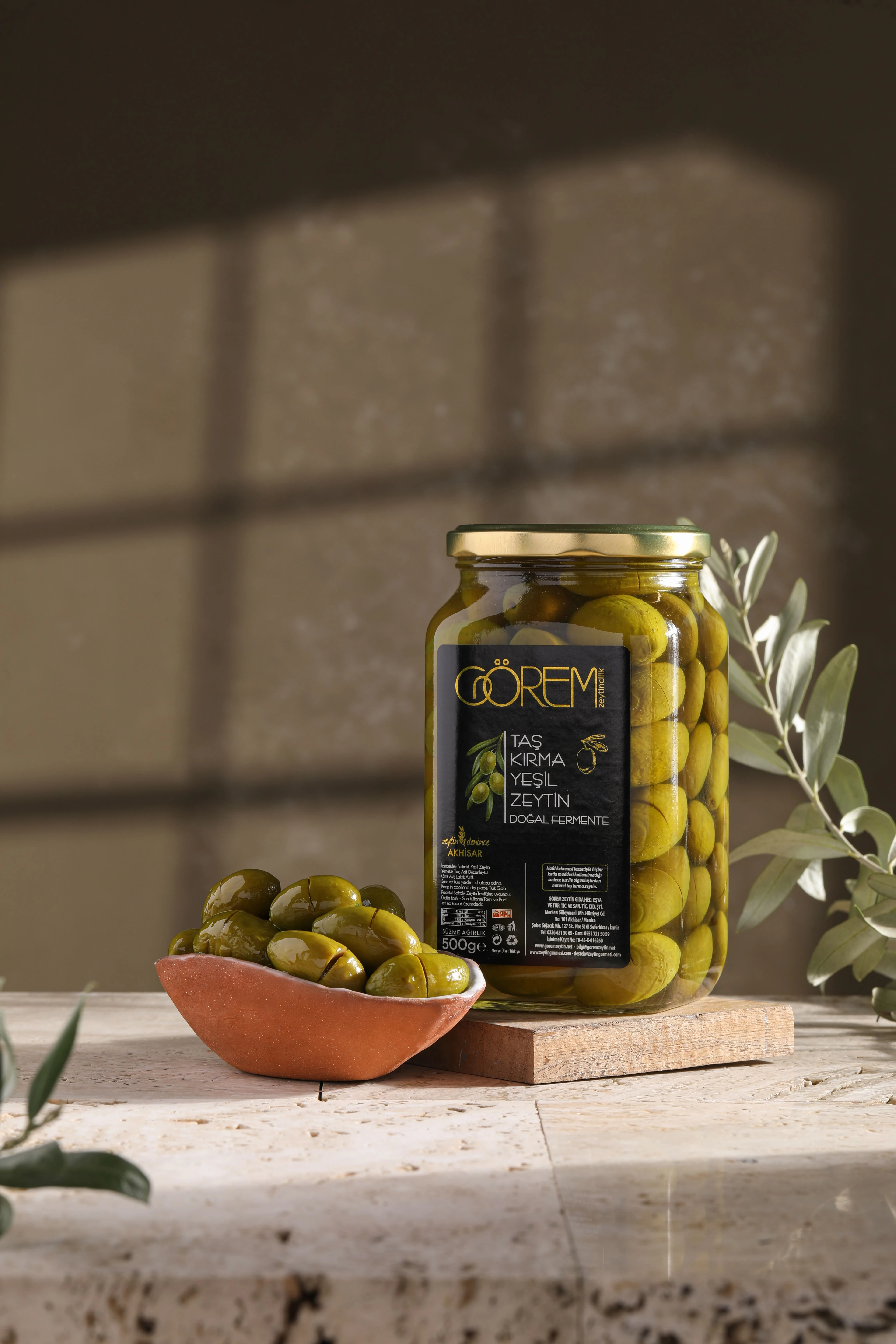 Kalamata Çekiçte Yeşil Zeytin 500 gr.