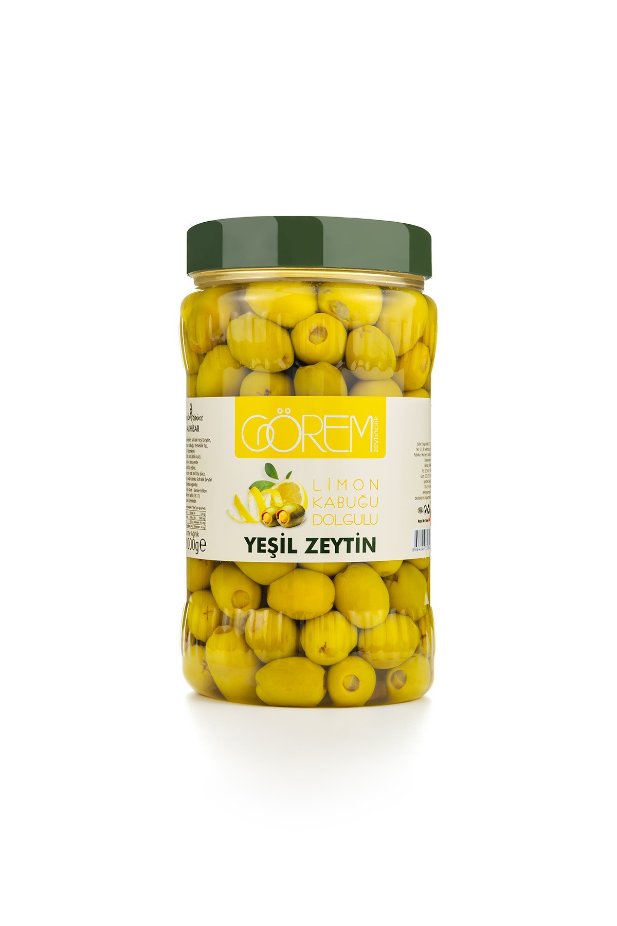 Limon Kabuğu Dolgulu Yeşil Zeytin 1 kg