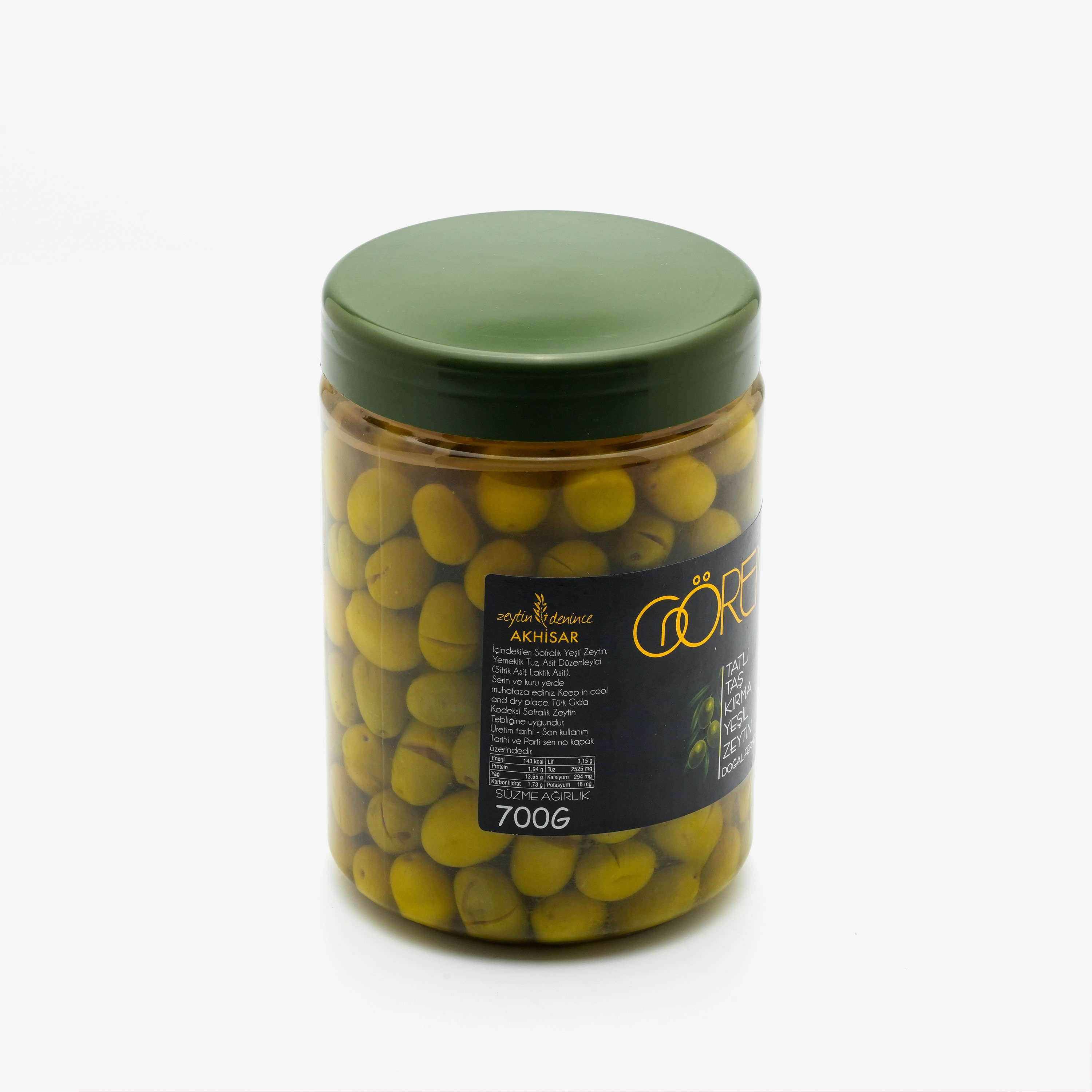 Tatlı Taş Kırma Zeytin 700 gr.