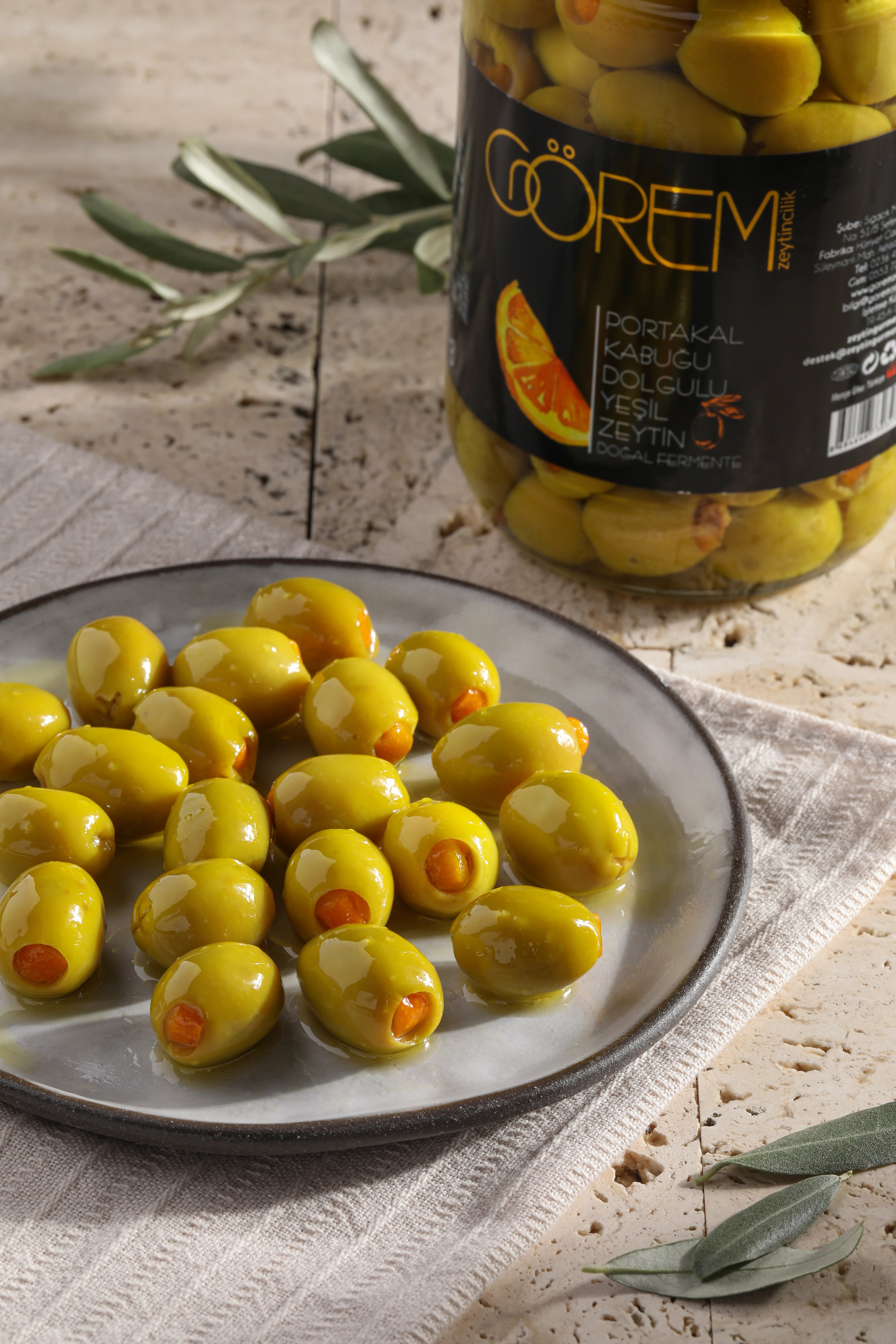 Portakal Kabuğu Dolgulu Zeytin 400 gr.