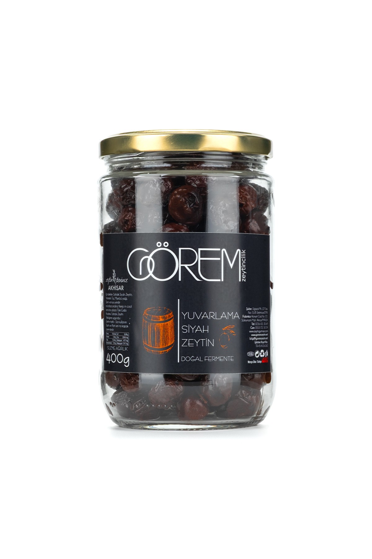 Yeni Mahsül Eski Yöntem Yuvarlama Zeytin 400 gr.