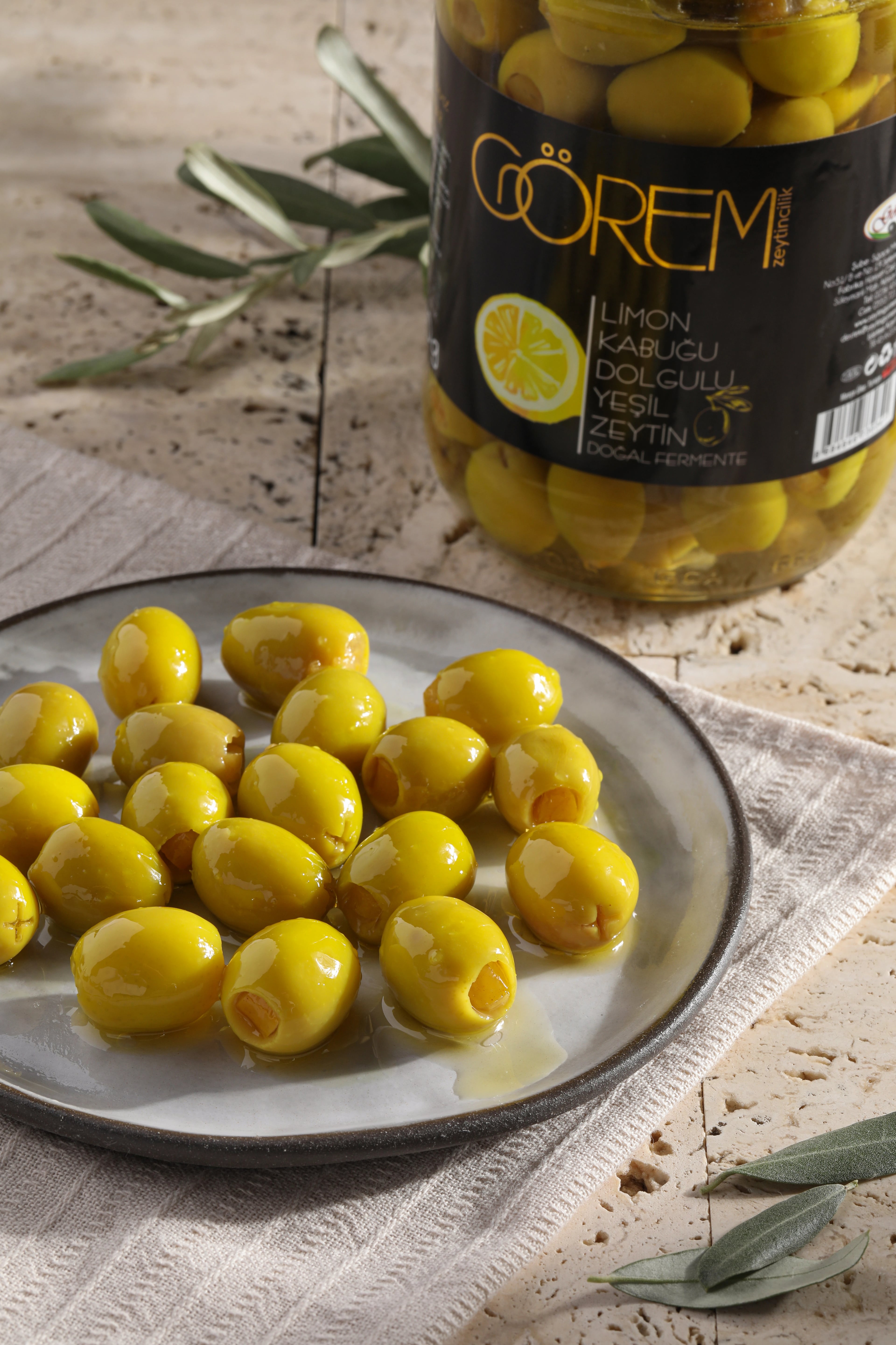 Limon Kabuğu Dolgulu Yeşil Zeytin 1 kg